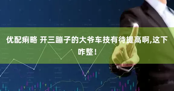 优配痢略 开三蹦子的大爷车技有待提高啊,这下咋整！